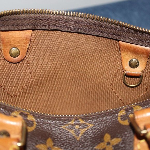 Louis Vuitton LV Monogram Speedy Vintage Handbag Purse Bundle - Picture 13 of 16